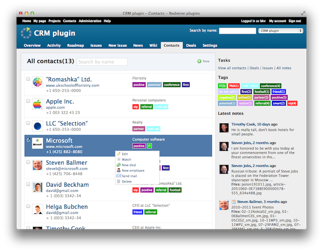 Crm Plugins Redmine