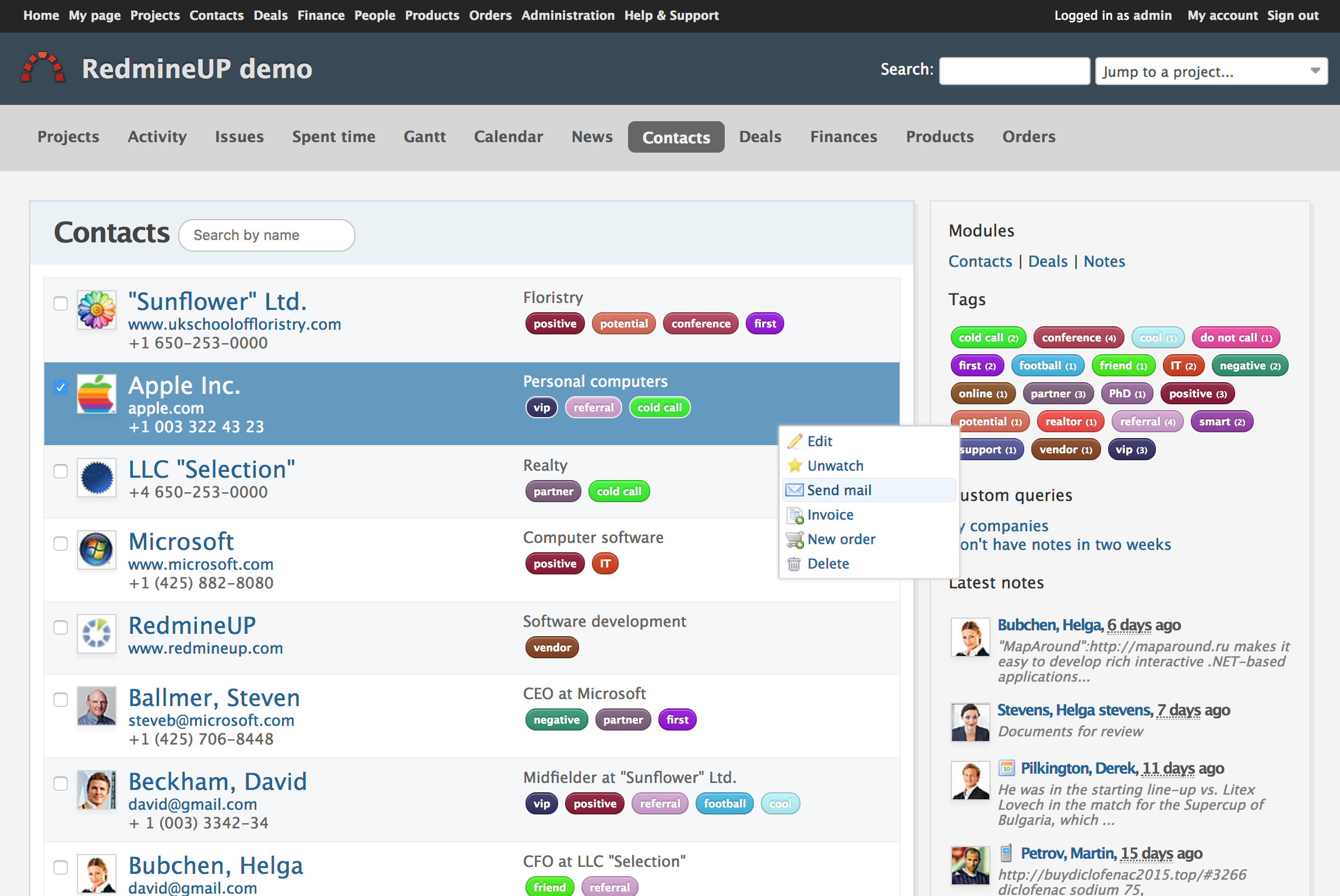 Theme List Redmine