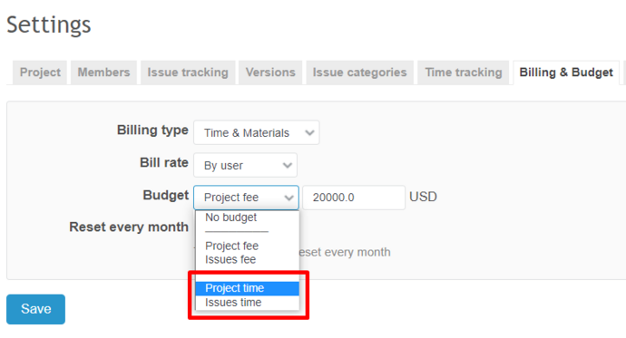 Redmine Budgets plugin 17.png