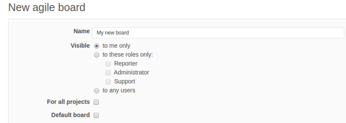 Setting up your first board | Agile plugin documentation