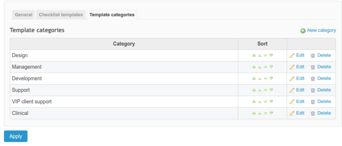Checklists settings | Checklists plugin documentation