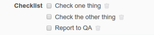 Using templates | Checklists plugin documentation