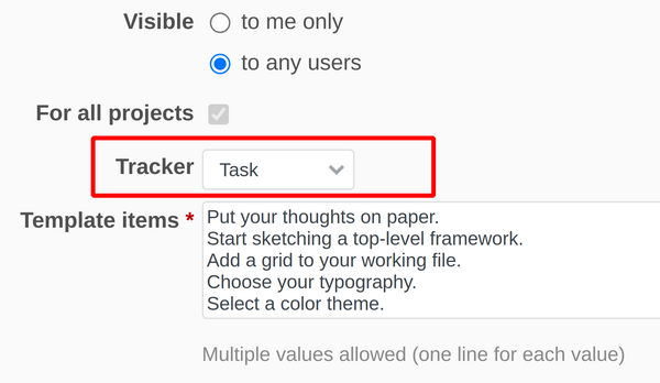 Using templates | Checklists plugin documentation