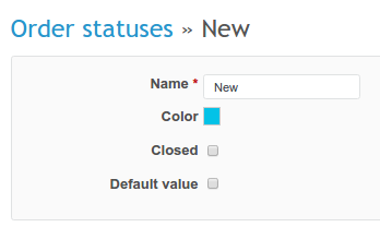 Managing order statuses | RedmineUP Help | Products plugin documentation