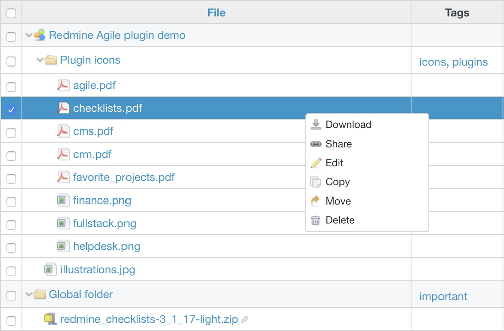 Redmine Drive Plugin for share files and local storage | RedmineUP